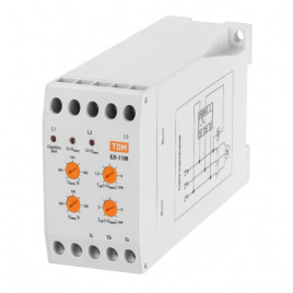 Реле контроля фаз серии ЕЛ-11М-3*380В (1п-контакт) TDM (SQ1504-0005)