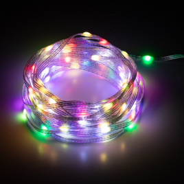 Гирлянда светодиодная ЭРА &quot;Умная нить RGB&quot; (ERASG-01) 100 LED, 10 м, мультиколор, IP20