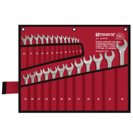 Набор ключей комбинированных 25 шт. 6-36мм. в сумке,THORVIK/Торвик W3S25TB